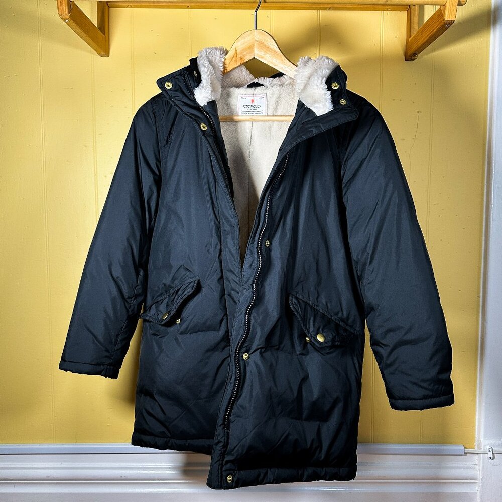 Crewcuts Girls Black Coat Size Large